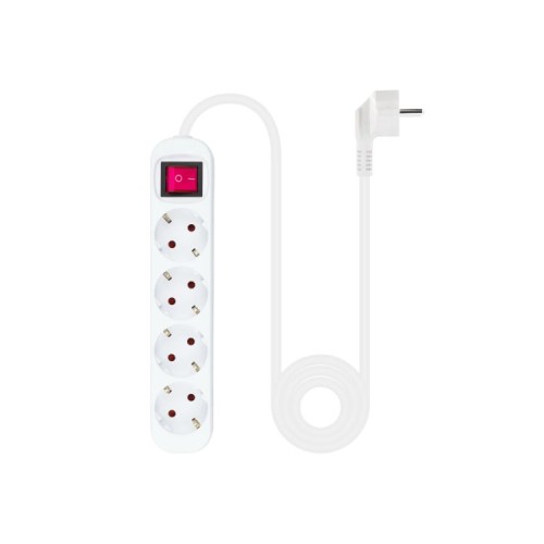 Nanocable 4-Socket Power Strip with Switch