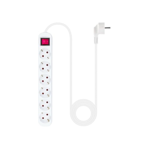 Nanocable 6-Socket Power Strip with Switch Safe Reliable