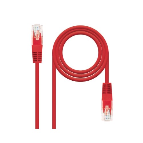 Cable De Red Latiguillo Rj45 Utp Cat6 Awg24 0.25 M Rojo Nanocable