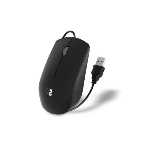 Subblim Silent Optical Wired Mouse Black