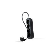 Nanocable 4-Socket Power Strip Black