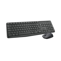 Teclado y Ratón Inalámbrico Logitech Mk235 Negro