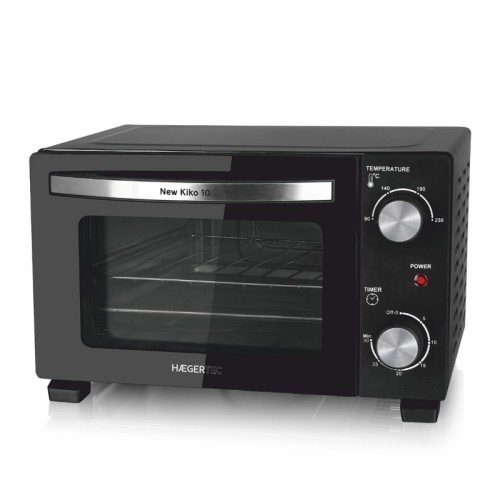 Haeger New Kiko Electric Oven 10L Black for Cooking and Baking