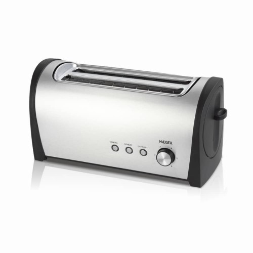 Breakfast Plus Multifunction Toaster 1400W Stainless Steel/Black Haeger