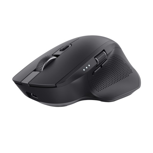 Ratón Óptico Wireless Multidispositivo Ozaa+ Negro Trust