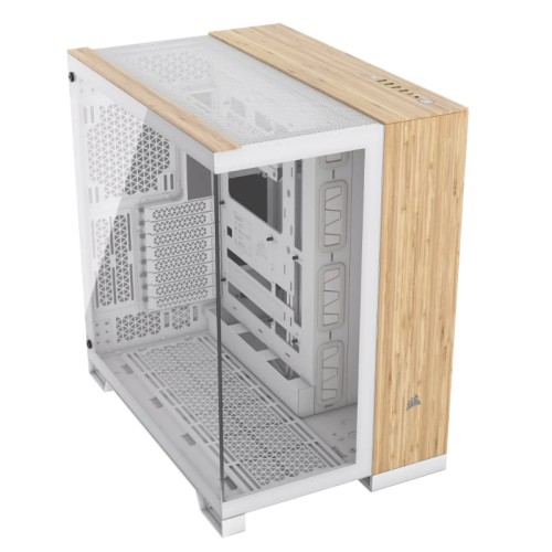 Caja Semitorre ATX 6500X Blanca Bambú Corsair
