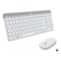 Logitech MK470 Slim Wireless Keyboard and Mouse White
