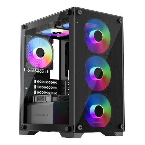 Xc-201 Glass Argb Microatx Case Keepout
