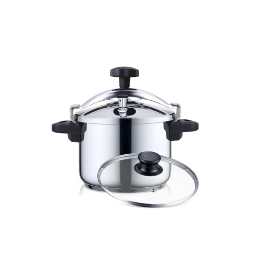 Haeger Stainless Steel Pressure Cooker with Rotary Valve 6L
