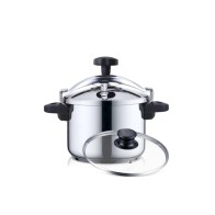 Haeger Stainless Steel Pressure Cooker with Rotary Valve 6L
