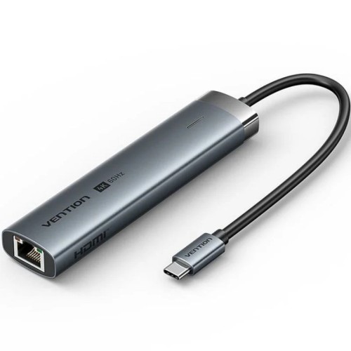 Docking Station 6 Puertos Usb-c 1xusb-c/2xusb/1xhdmi/rj45/usb-c Pd Negro Ve