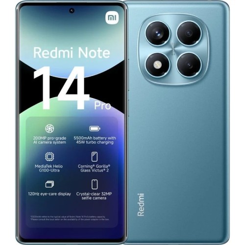 Redmi Note 14 Pro Smartphone (8GB + 256GB) Blue Xiaomi