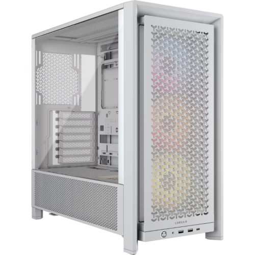 Caja Semitorre ATX Corsair 4000D RGB Blanca