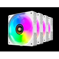 Kit 4 Ventiladores Auxiliares Mf-si4kit A-RGB Infinity Blanco Mars Gaming
