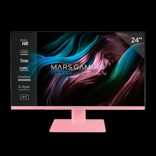 Monitor Gaming Slim 24 Pulgadas Rosa Mars Gaming