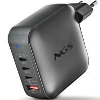 Gan Charger 3xUSB-C + USB-A 165W Black