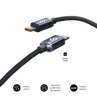 Cable Optimus 60W USB-C/USB-C 1 m Negro Subblim