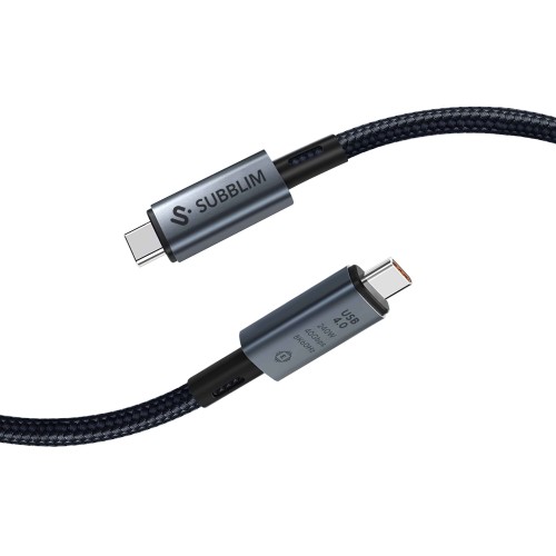 Cable SUBBLIM 240W USB-C a USB-C 1.5m Negro