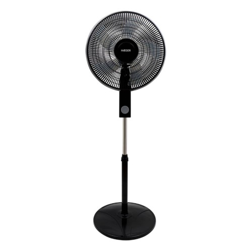 Haeger Smooth Wind Pedestal Fan Black
