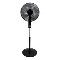 Haeger Smooth Wind Pedestal Fan Black