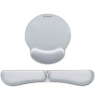 Subblim Ergo Memoryflex Silver Keyboard Mouse Set
