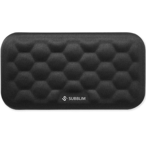 Ergonomic Wrist Rest Mouse Pad Black Subblim