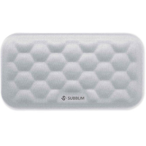 Subblim Ergo Wrist Rest Silver Mouse Pad